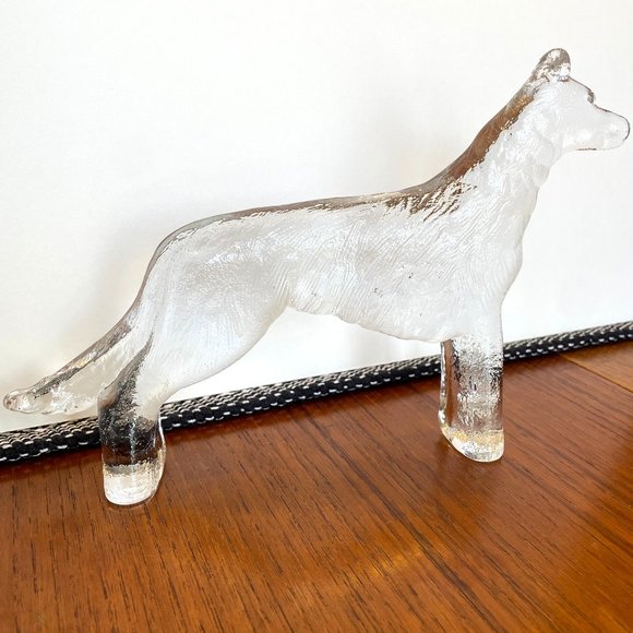 Kosta Boda Sweden German Shepherd Dog Figurine - Picture 3 of 8
